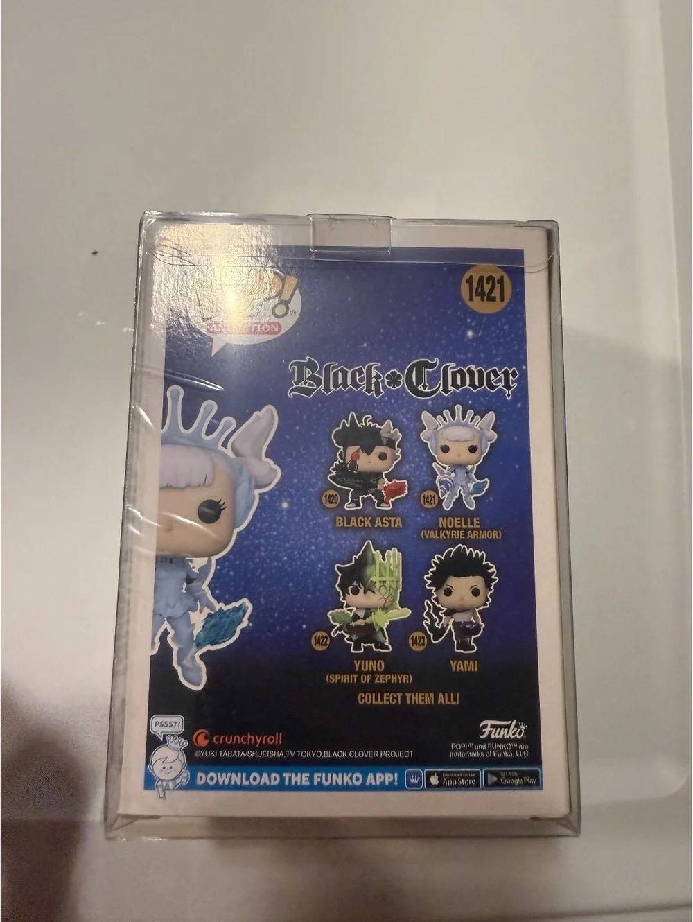 Funko Pop! Black Clover Noelle Valkyrie Armor #1421 w/ Soft Protector